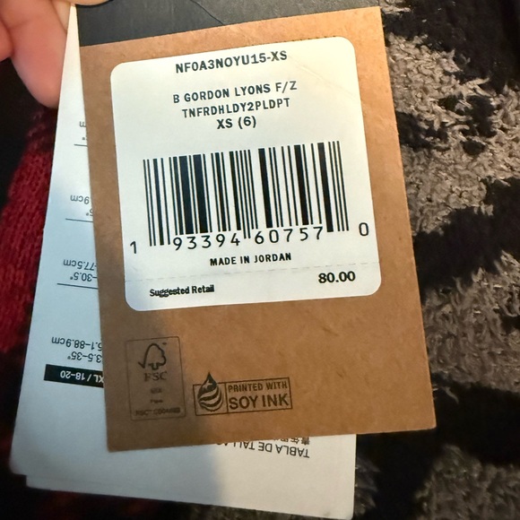 The North Face Red and Black Plaid Jacket - Picture 6 of 6